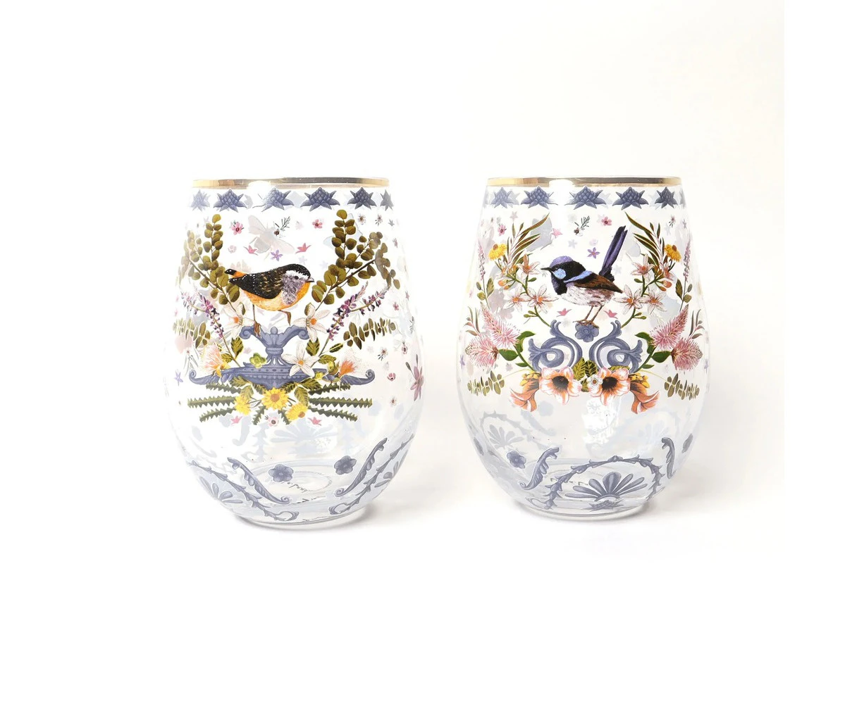 La La Land Enchanted Garden - Large Glass Tumblers