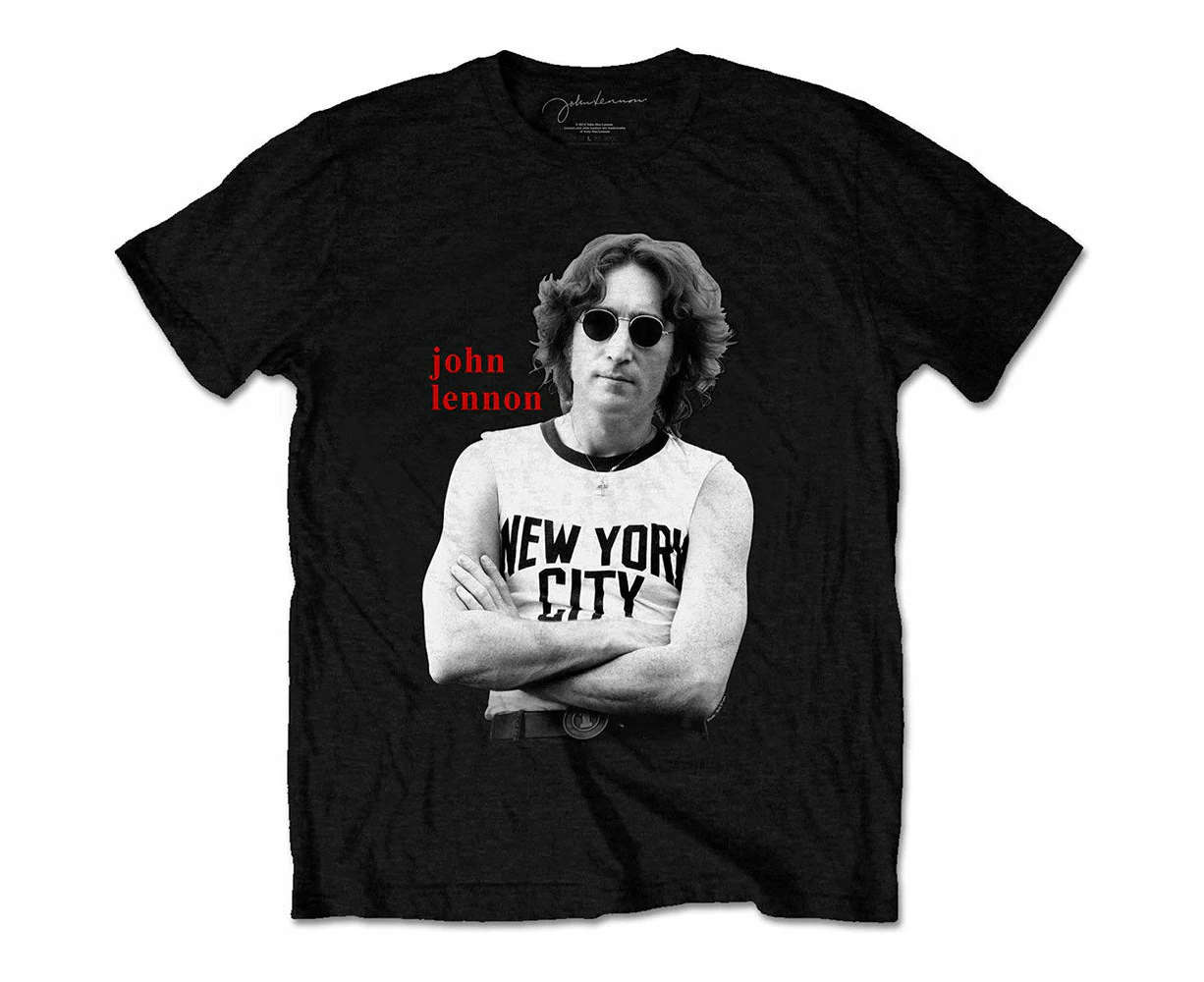 John Lennon | Official Band T-Shirt | New York City B&W