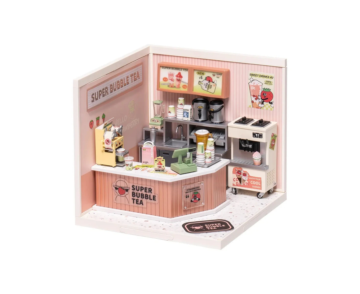 Rolife Plastic Miniature House - Double Joy Bubble Tea