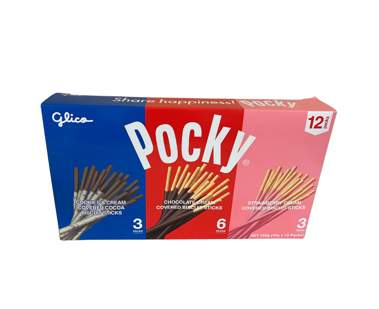 Glico Pocky Variety 12 Pack 480g