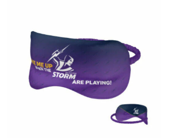 NRL Sleep Mask - Melbourne Storm - Reversible - Washable - One Size