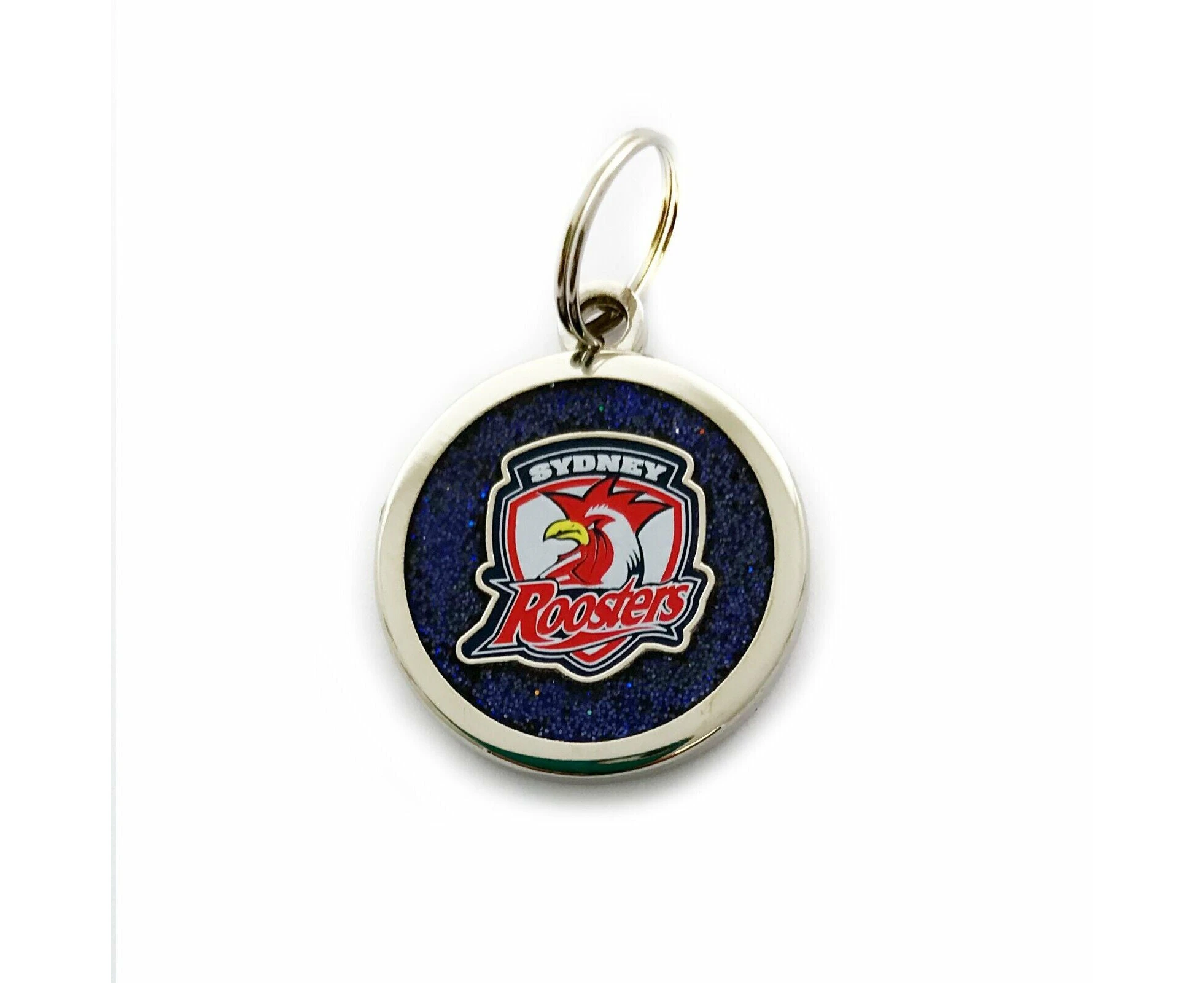 NRL Pet ID Tag - Sydney Roosters - Engravable - 25mm diameter