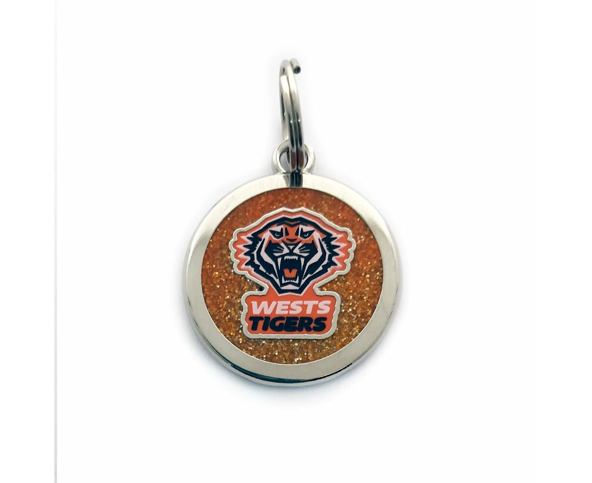 NRL Pet ID Tag - West Tigers - Engravable - 25mm diameter