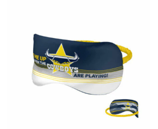 NRL Sleep Mask - North Queensland Cowboys - Reversible - Washable - One Size