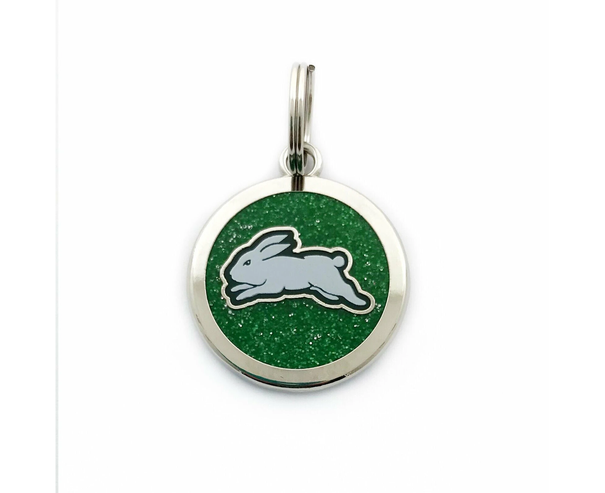 NRL Pet ID Tag - South Sydney Rabbitohs - Engravable - 25mm diameter