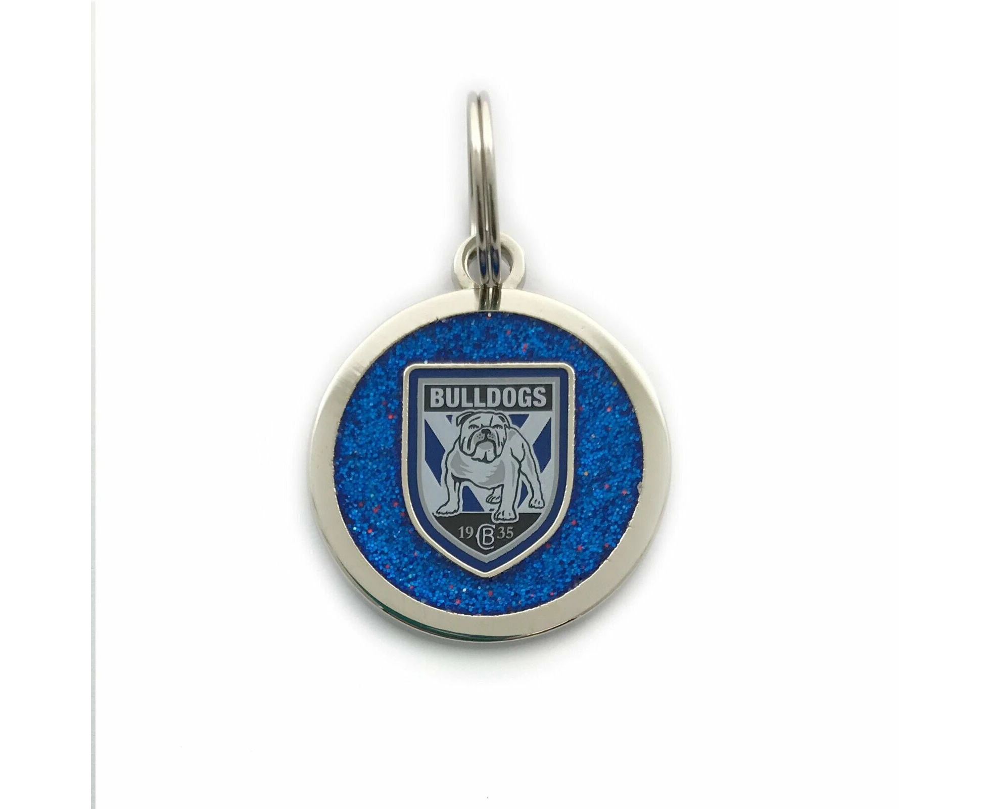 NRL Pet ID Tag - Canterbury Bulldogs - Engravable - 25mm diameter