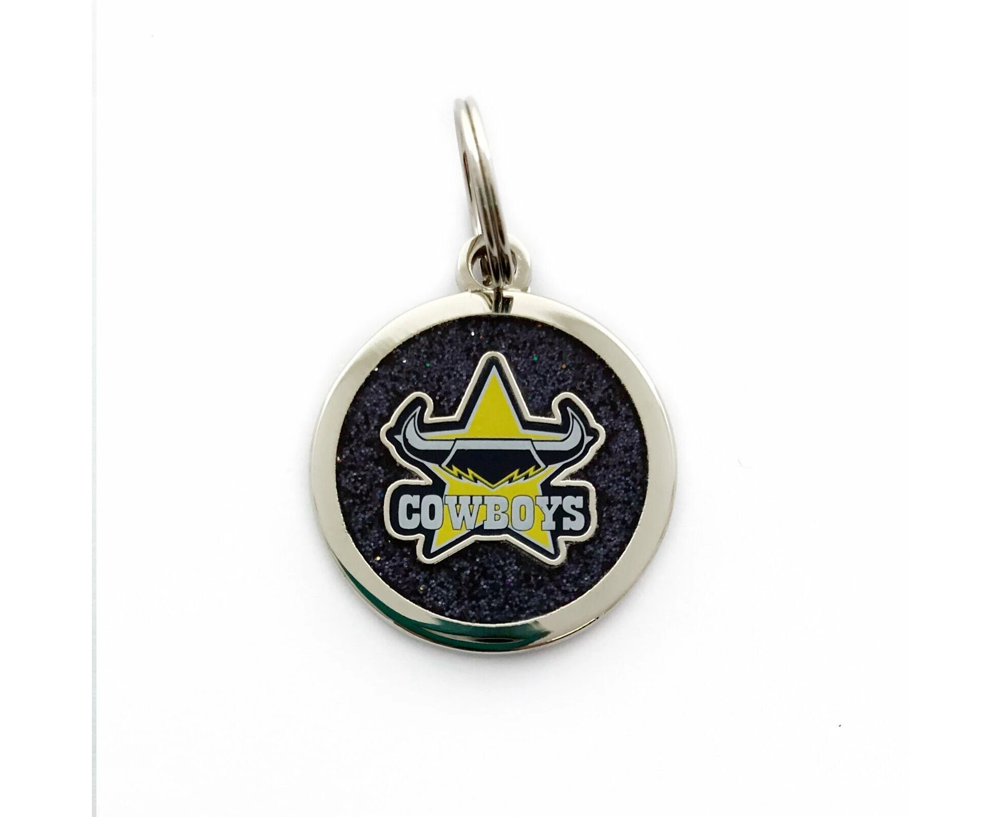 NRL Pet ID Tag - North Queensland Cowboys - Engravable - 25mm diameter