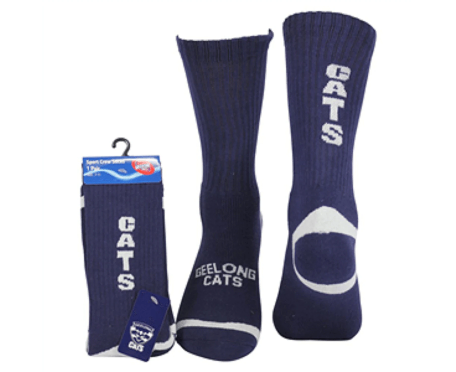 Geelong Cats Mens Crew Socks