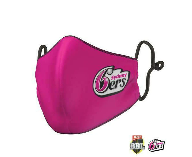 BBL Face Mask - Sydney Sixers - Reversible - Washable - Adult Large