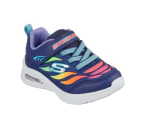 Skechers Toddler Microspec Max: Airy Colour Sneakers - Navy/Multi