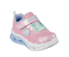 Skechers Toddler Girls' S-Lights: Flutter Heart Lights: Bring Sparkle Sneakers - Pink/Multi