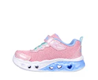 Skechers Toddler Girls' S-Lights: Flutter Heart Lights: Bring Sparkle Sneakers - Pink/Multi