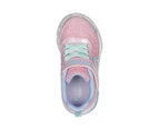 Skechers Toddler Girls' S-Lights: Flutter Heart Lights: Bring Sparkle Sneakers - Pink/Multi