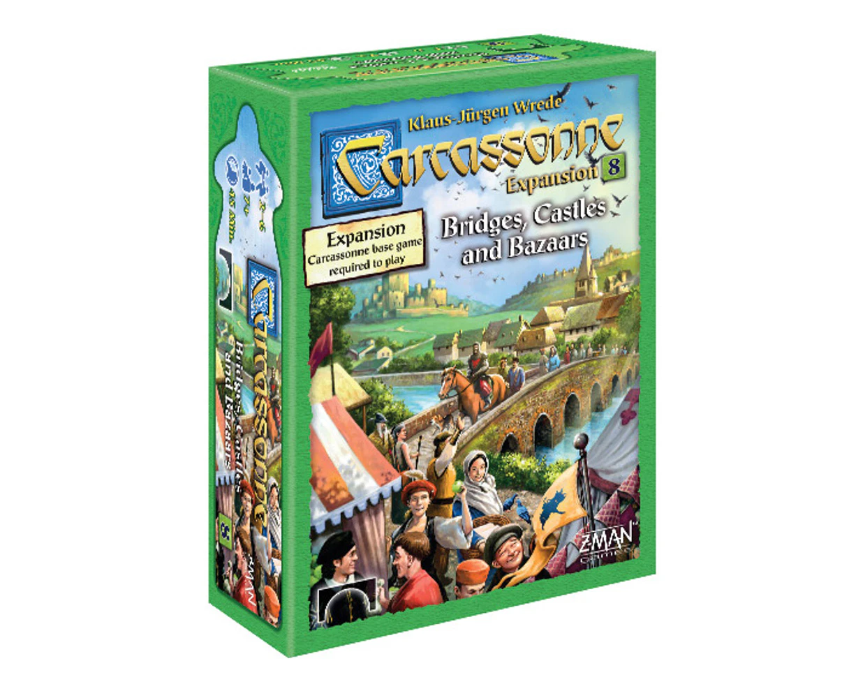 Carcassonne: Bridges, Castles and Bazaars Expansion 8 Board Game