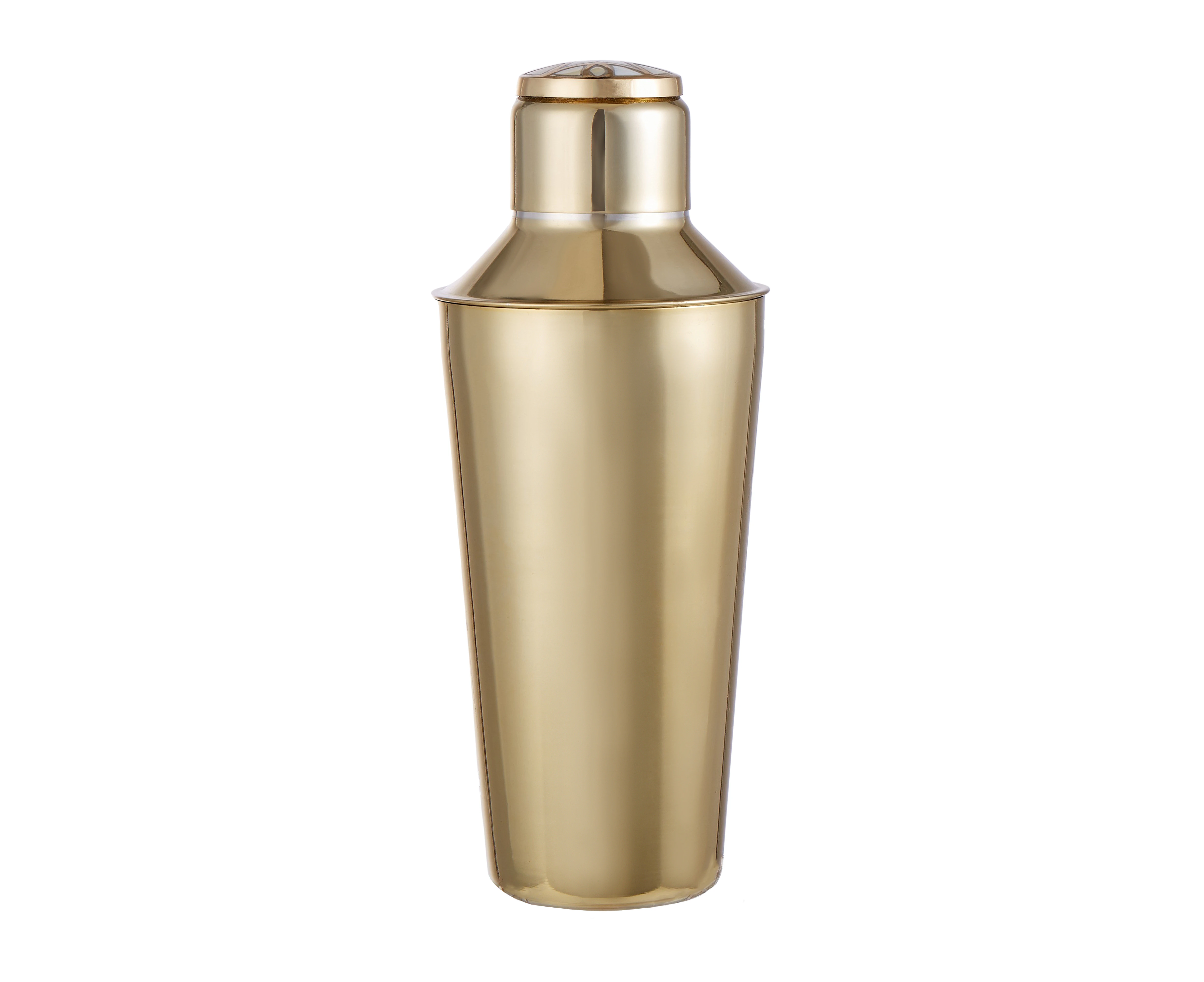 Society Home Cocktail Shaker Built-in Strainer Martini Mixer Drink Shaker Gold