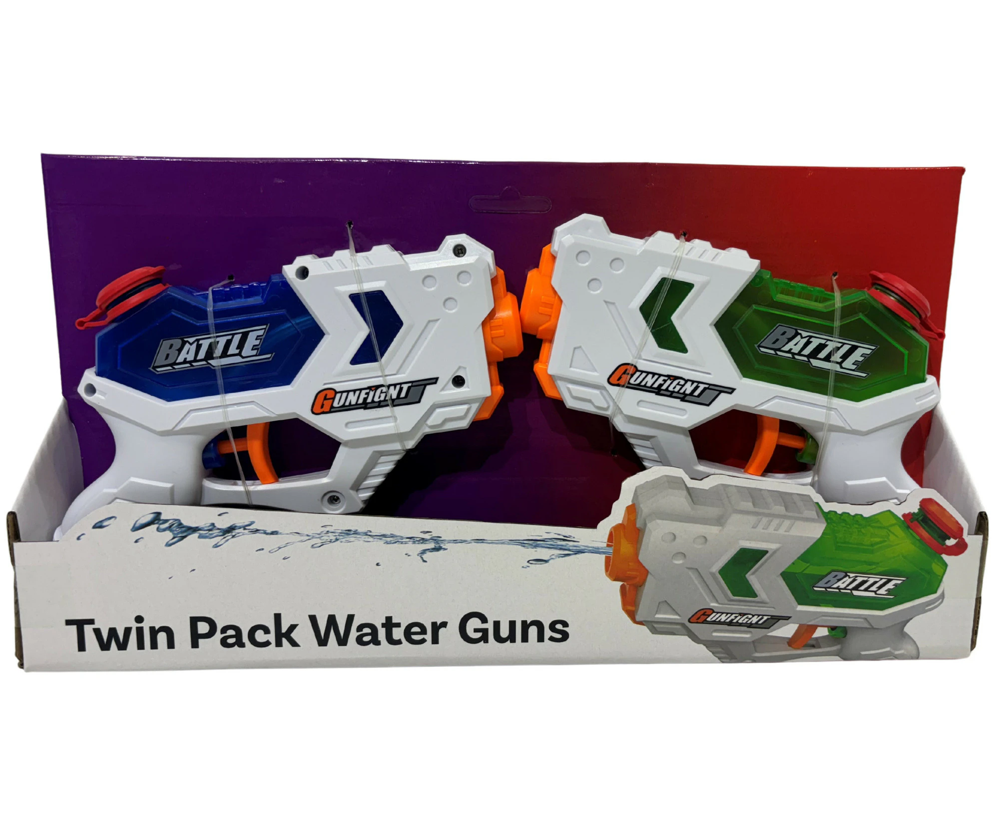 Kan-i Twin Space War Water Guns (M1080)