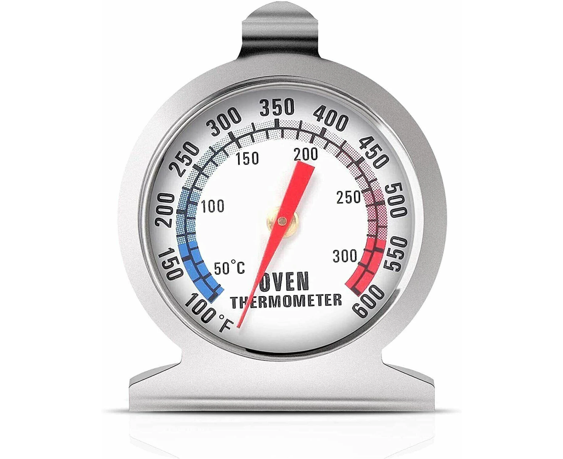 1x Stainless Steel Oven Thermometer Large Dial Kitchen Food Temperature