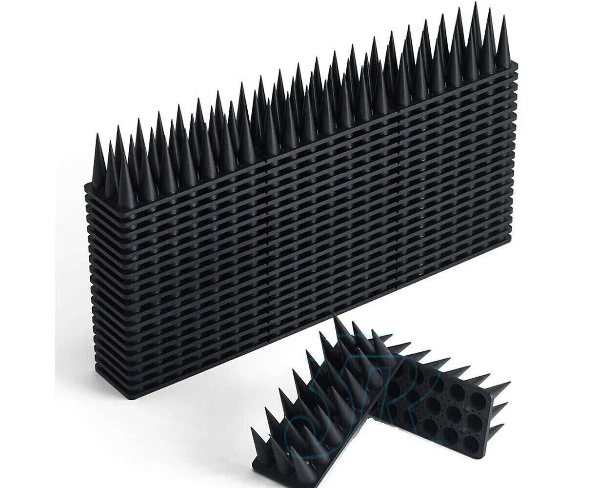 12x Bird Spikes Human Cat Possum Mouse Pest Control Spiked Fence Wall Deterrent