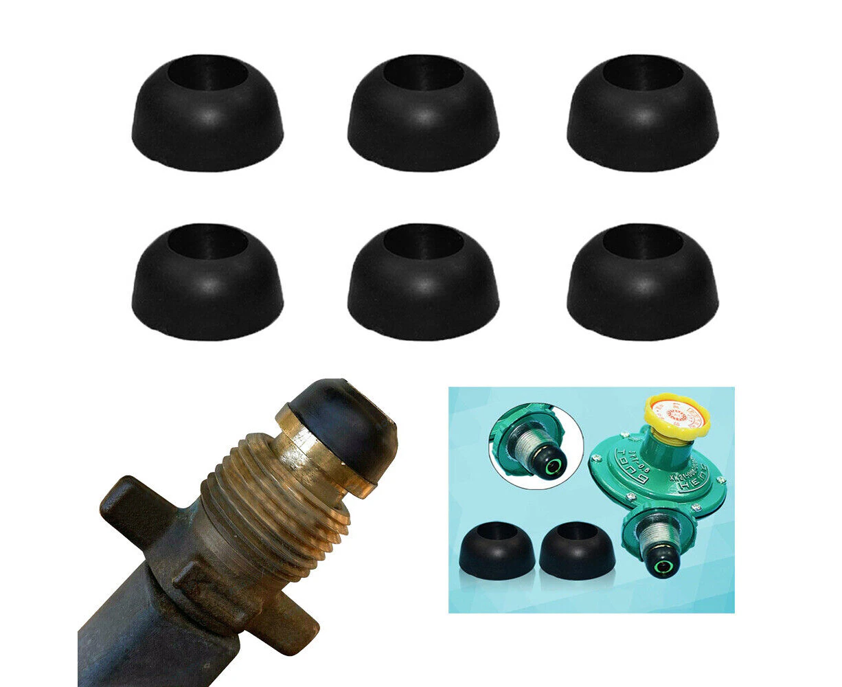 10x Black For Gas Regulator BBQ Stove Rubber Seals Bull Nose Dome Shaped O Ring