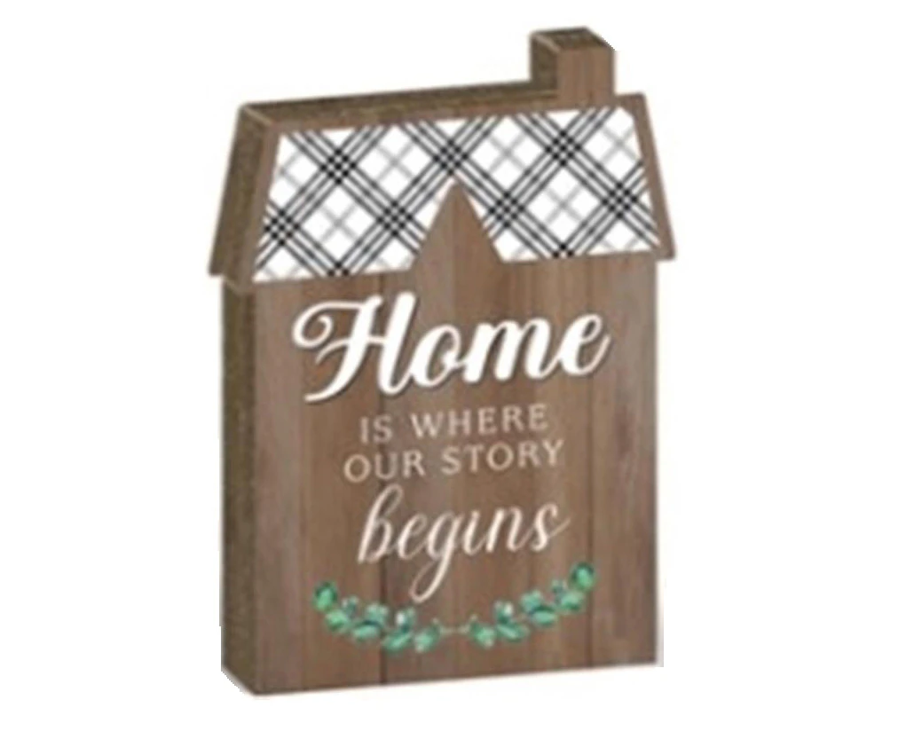 French Country Art Home Where Story Begins House Wooden Sign