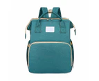 Luxury Multifunctional Baby Diaper Nappy Backpack Maternity Mummy Folding Bag - Green