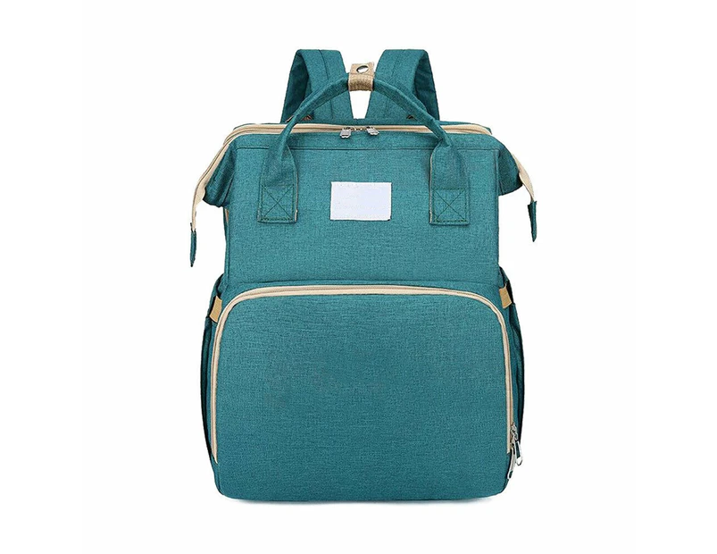 Luxury Multifunctional Baby Diaper Nappy Backpack Maternity Mummy Folding Bag - Green