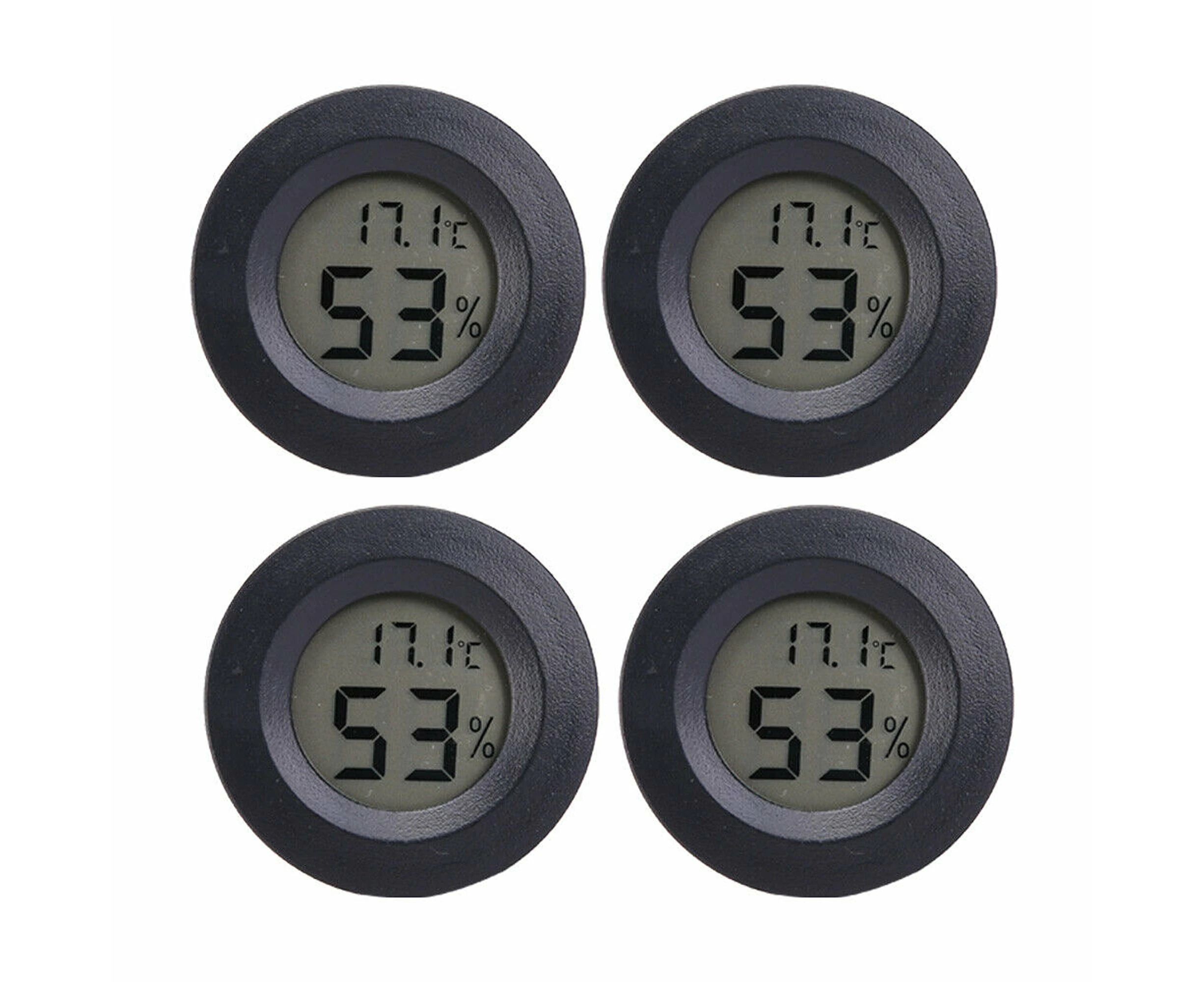 Mini Digital Thermometer Hygrometer Temperature Humidity Meter Gauge LCD - 4x