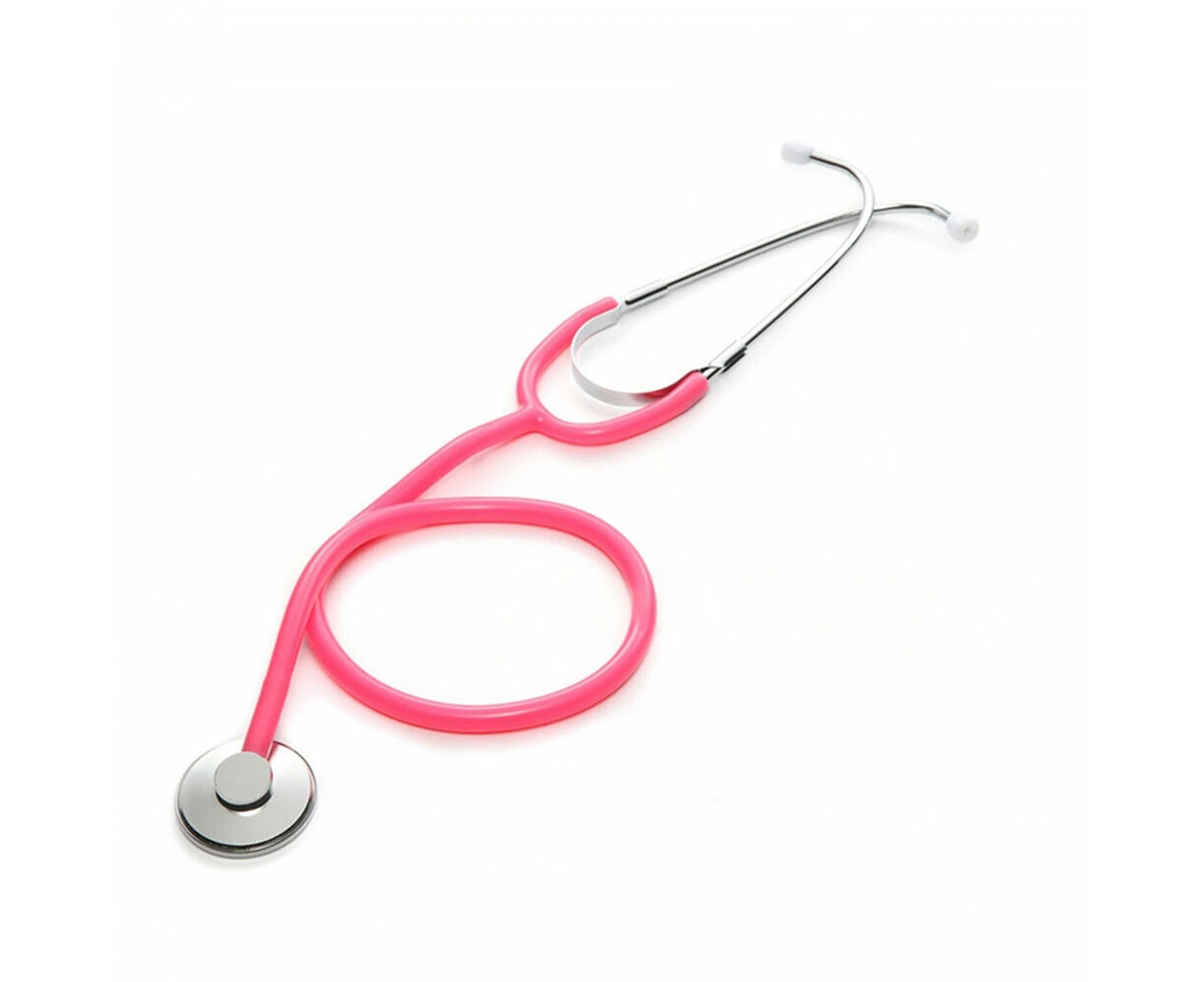 Professional Single Head Stethoscope ENT Nurse Doctor Vet - Pink