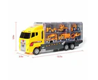 Toddler Toys Truck Carrier And 6 Mini Cars Play Set Transport Car Toy Lorry Kids