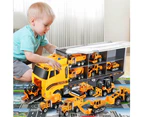 Toddler Toys Truck Carrier And 6 Mini Cars Play Set Transport Car Toy Lorry Kids