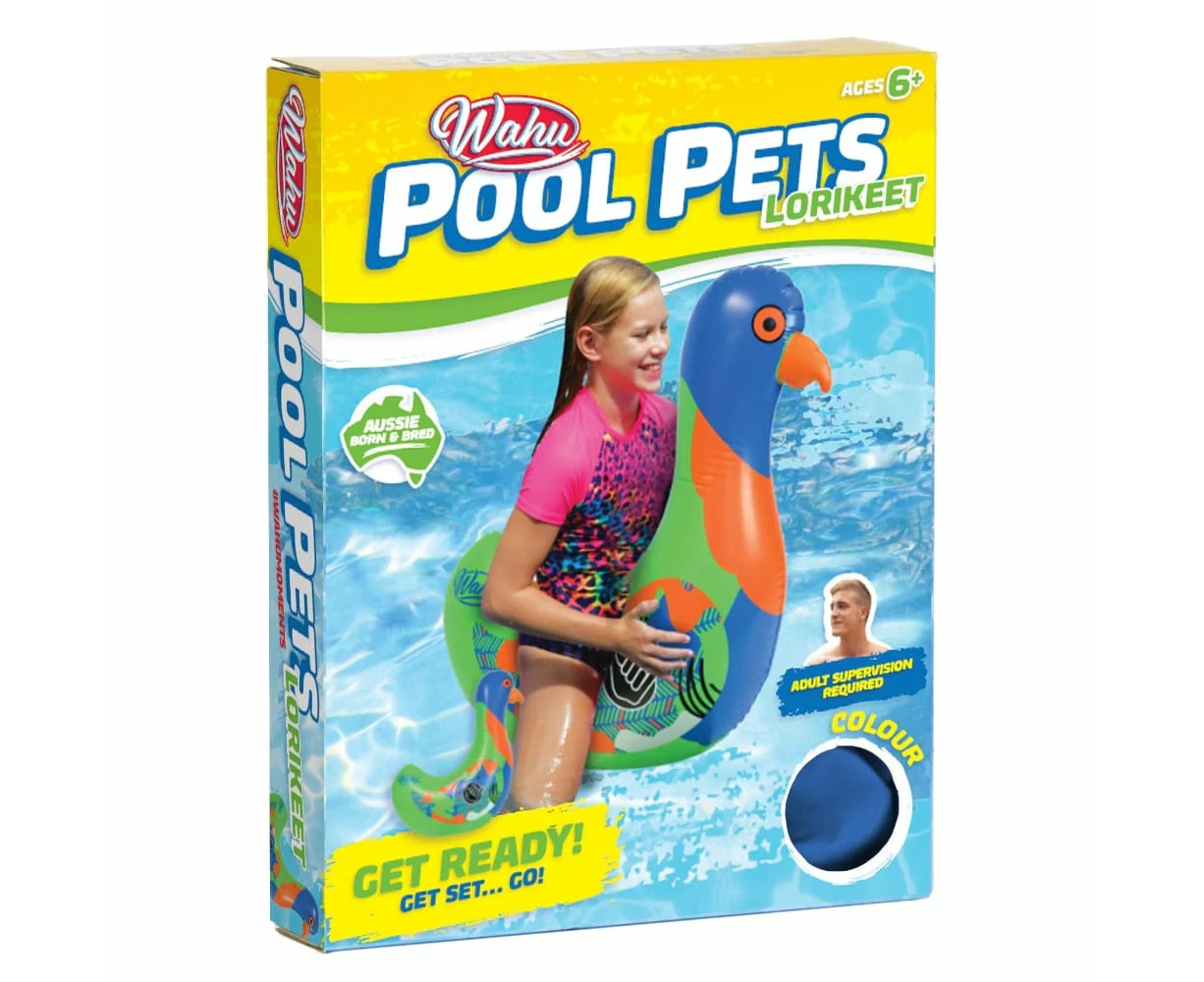 Wahu Pool Pets Rainbow Lorikeet Racer Inflatable