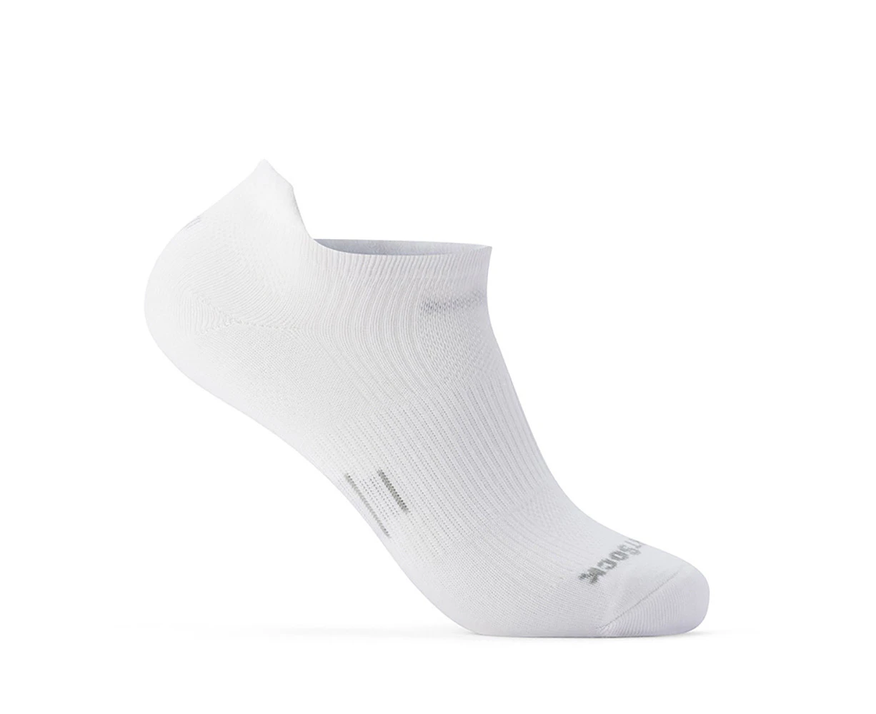 Wrightsock Eco Run Tab White Unisex Running/Sport/Active Socks S AU 4-6 Womens