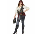 Brazen Buccaneer Pirate Swashbuckler Story Book Week Womens Costume Plus