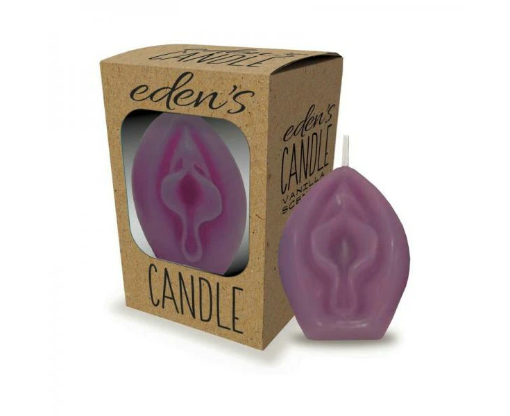 Eden's Vagina Candle Eggplant