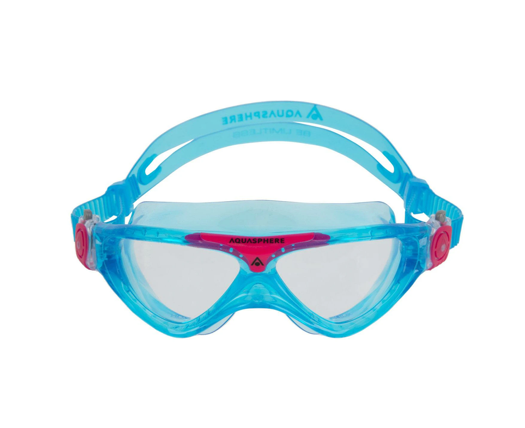 Aquasphere Childrens/Kids Vista A1 2024 Swimming Goggles (Turquoise/Pink/Clear) - CS2144