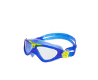 Aquasphere Childrens/Kids Vista A1 2024 Swimming Goggles (Blue/Yellow/Clear) - CS2144