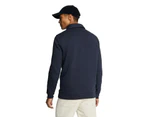 Lyle & Scott Mens Embroidered Quarter Zip Jumper (Dark Navy/Cove) - LS467