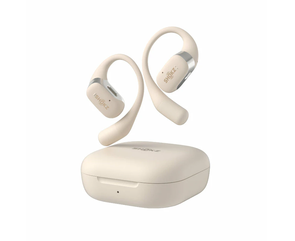 SHOKZ OpenFit Open Ear True Wireless Bone Conduction Earbuds - Beige