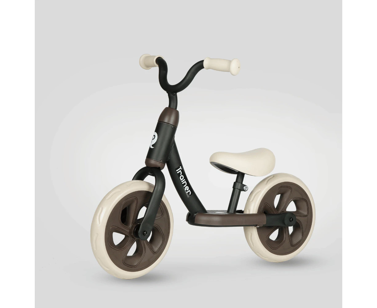 Black Balance Bike with Footrest 2Y+