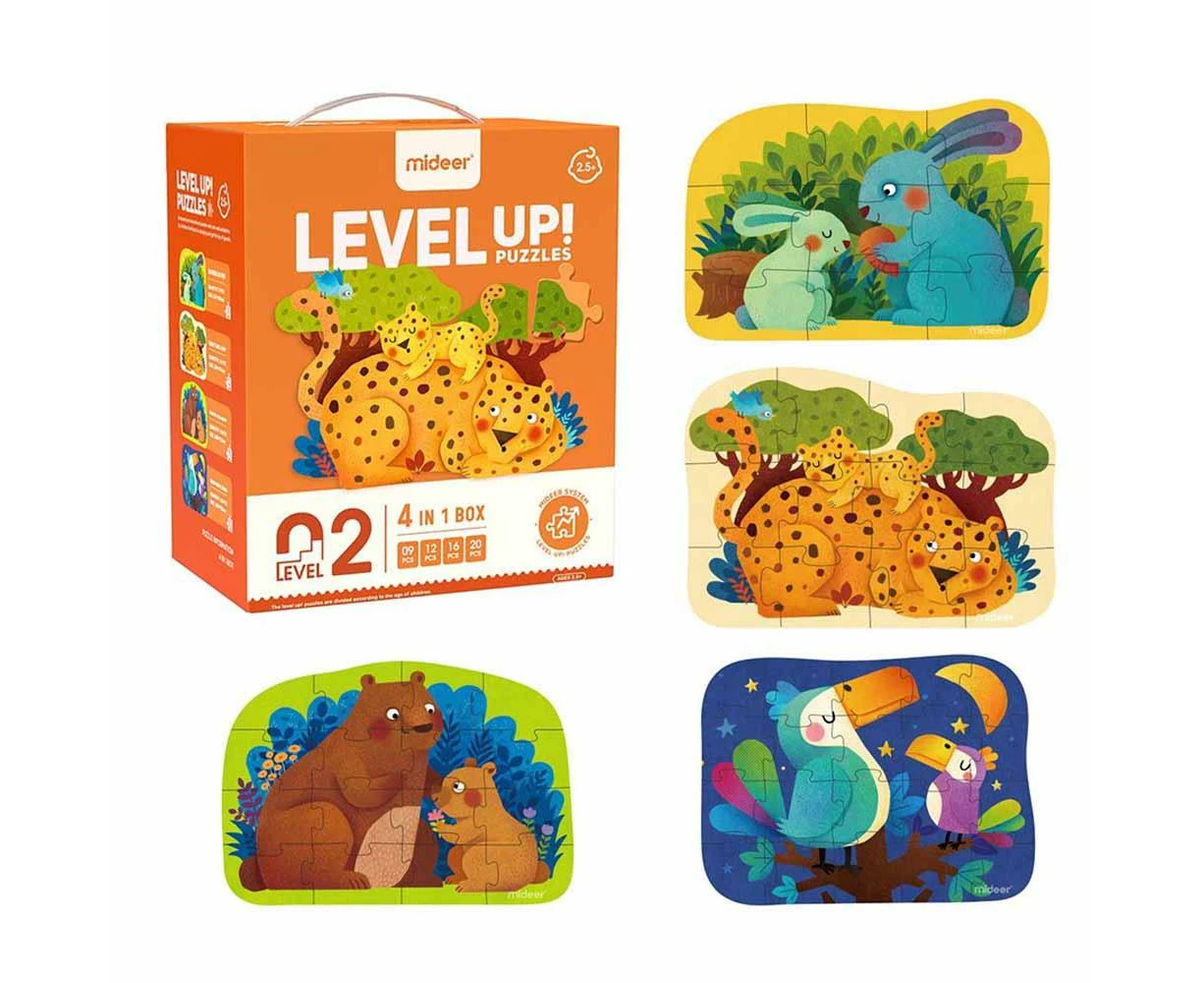 Level Up Puzzles: Level 2 Mom & Baby 4-in-1 Set