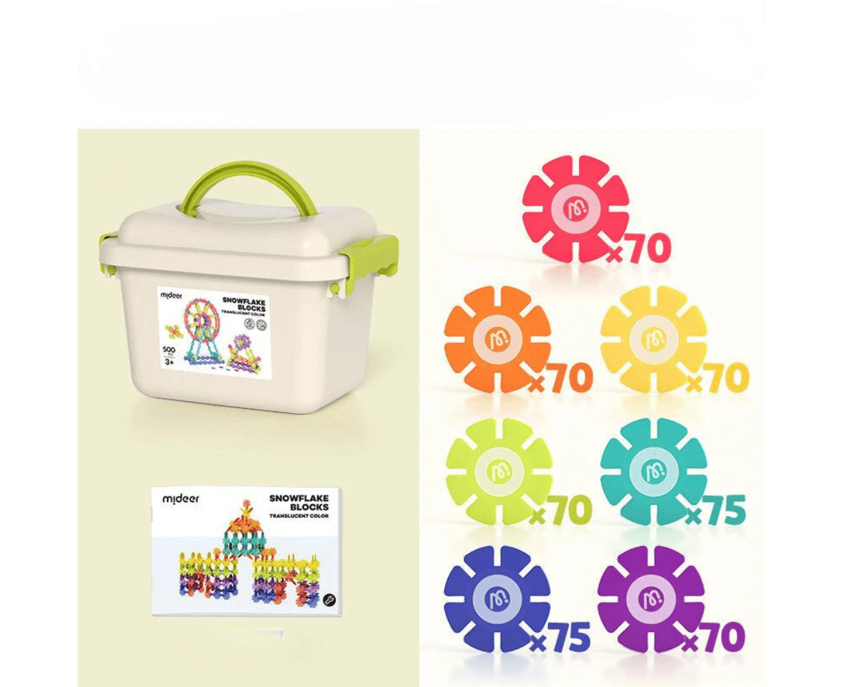 Mideer Snowflake Building Blocks 500P