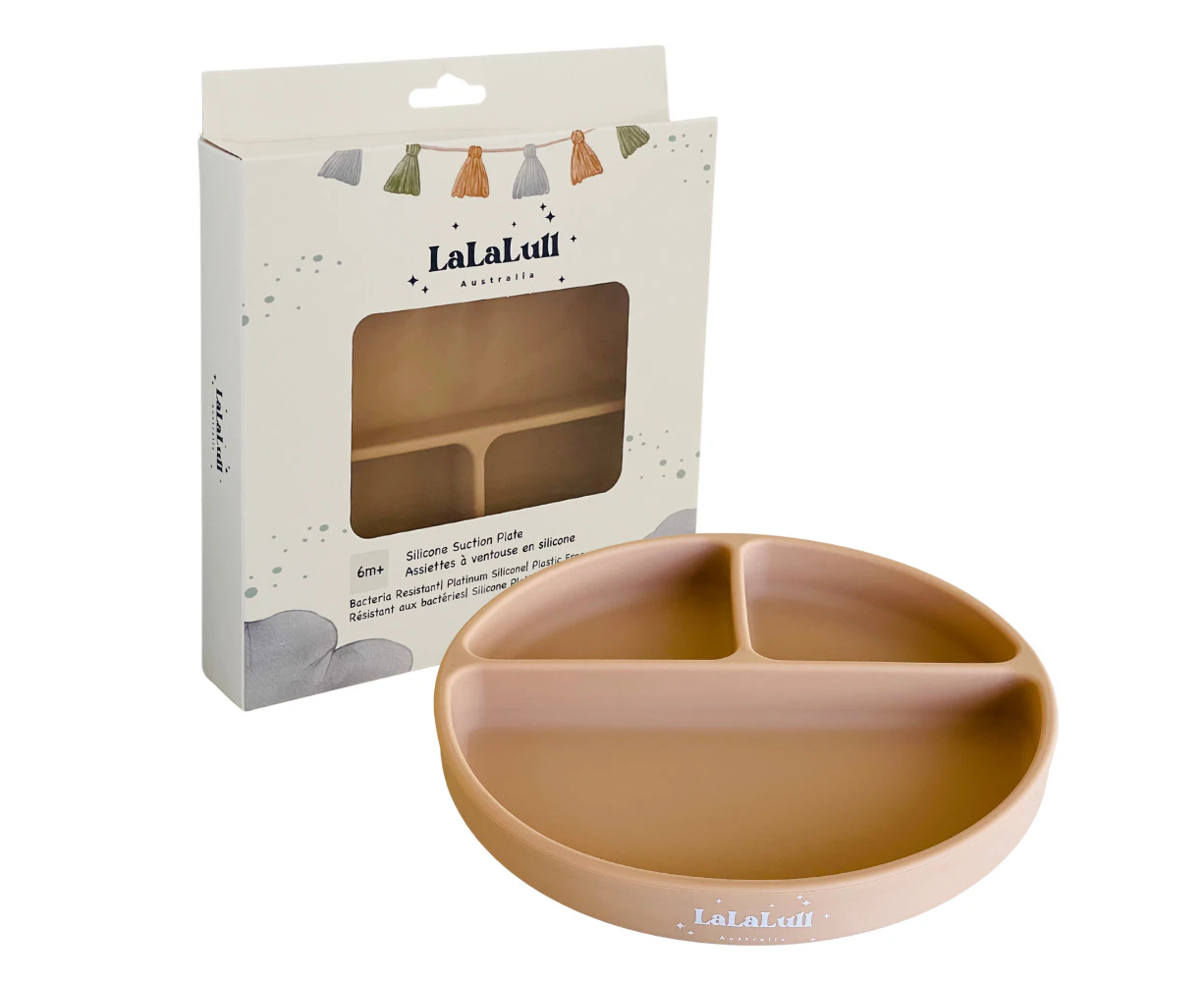 LaLaLull Australia(R) Suction Plate - Apricot