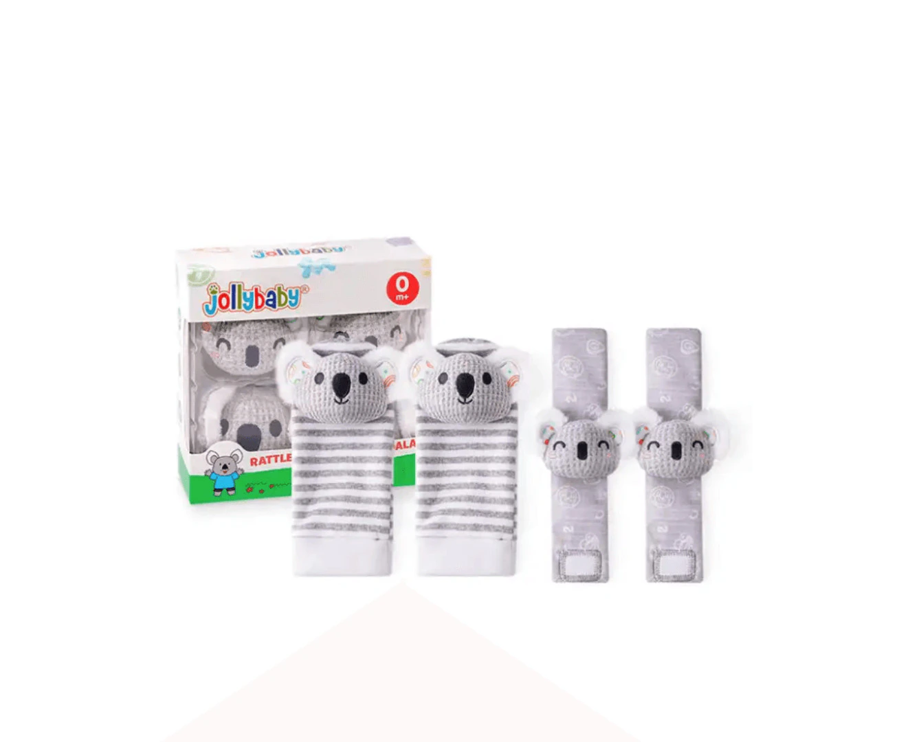 Infant Wrist Rattles 4Pcs Set