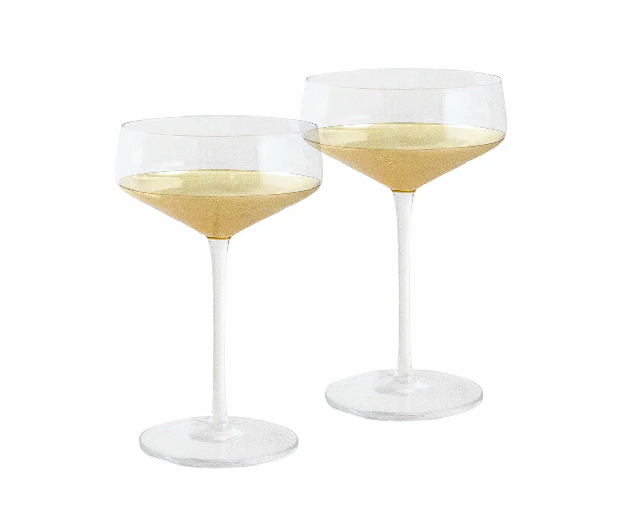 Cristina Re | Coupe WIne Glass Set of 2 - Estelle Gold