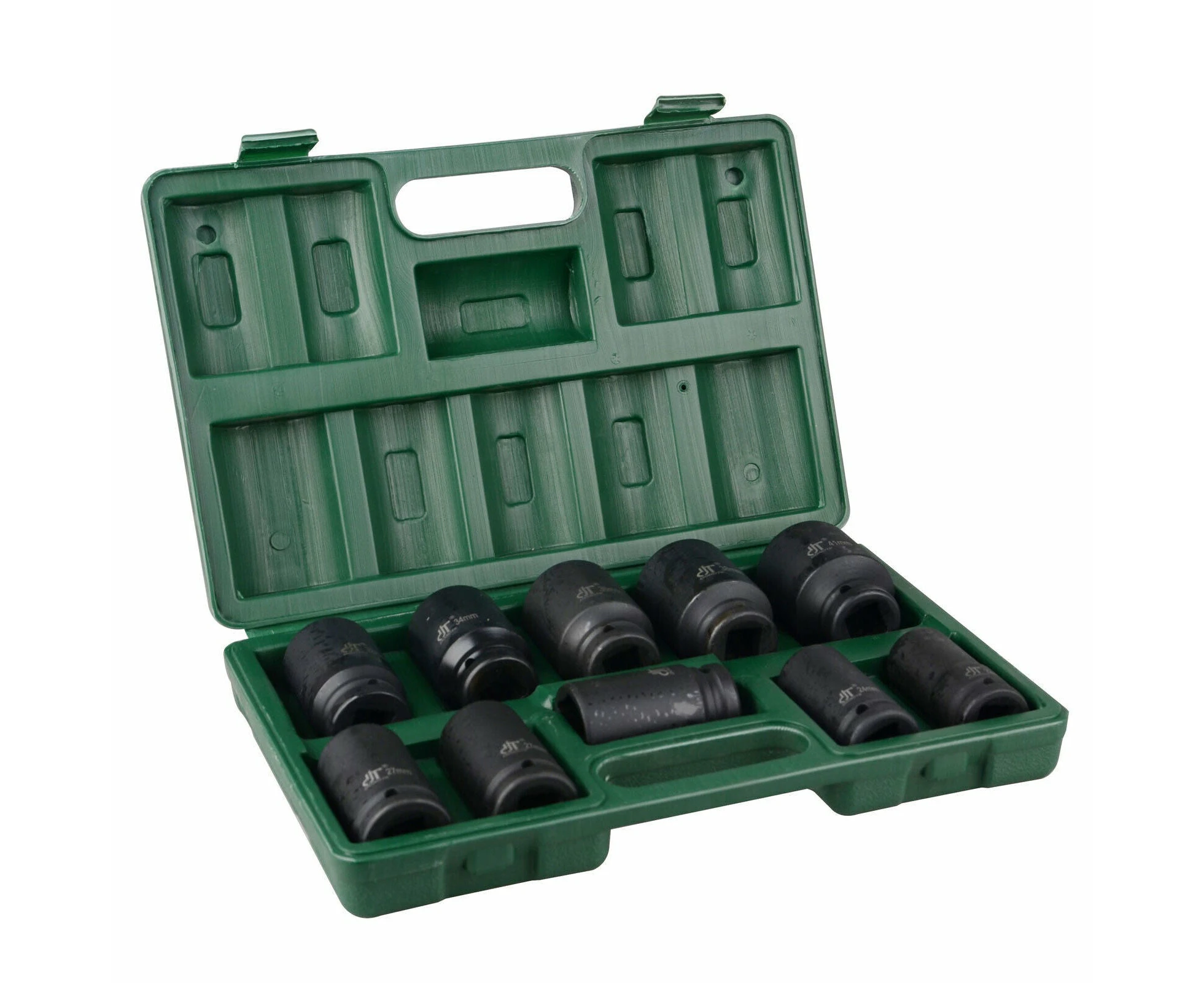 10Pcs 3/4'' Drive Deep Impact Socket Tool Set 80Mm Length Tool Set 22-41Mm