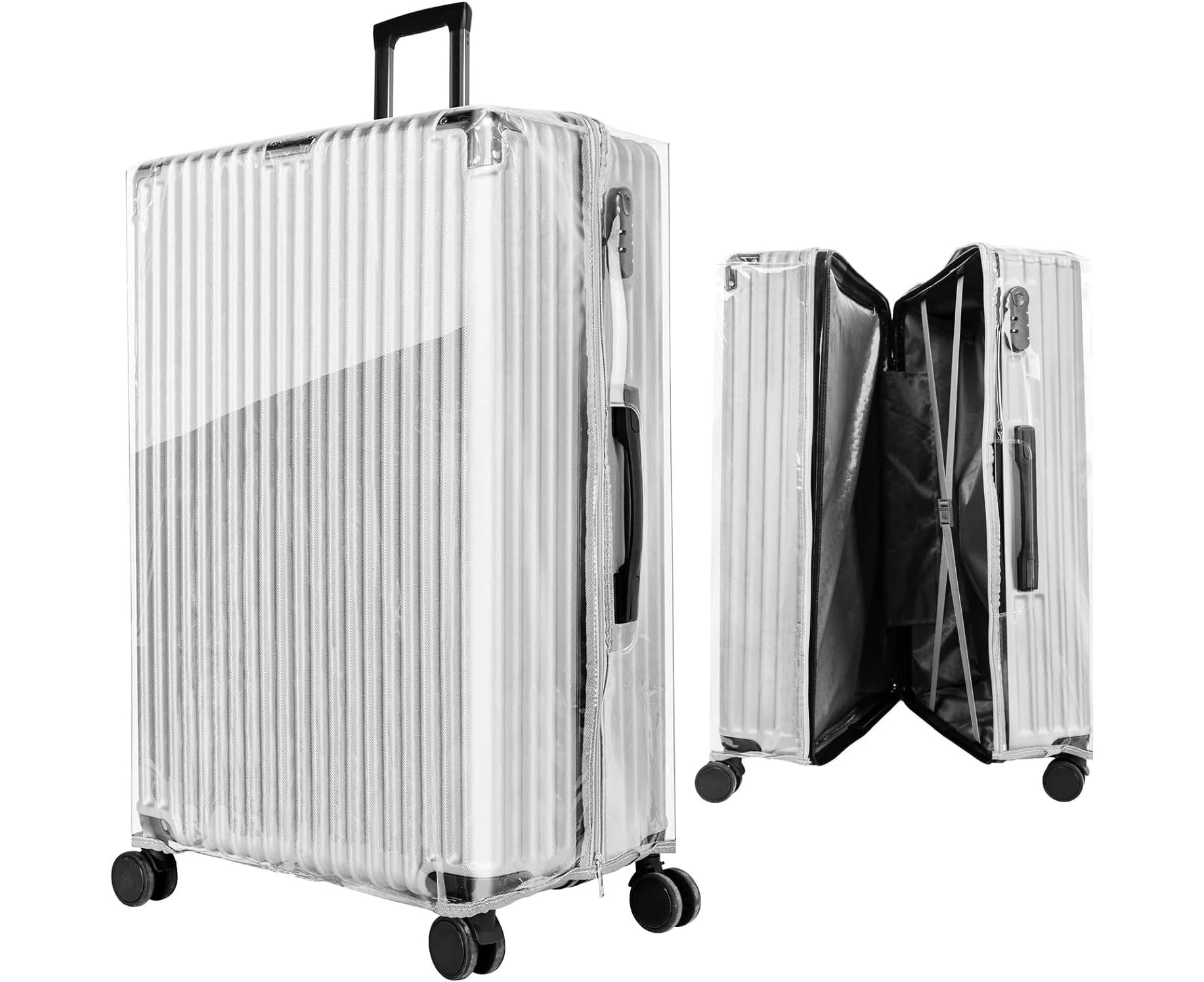 Clear PVC Suitcase Cover Protectors with Zipper