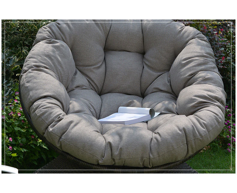 Round Chair Cushion, Thick Pearl Cotton Filled Swing Cushion, With Non-slip Belt, Suitable For Indoor/outdoor