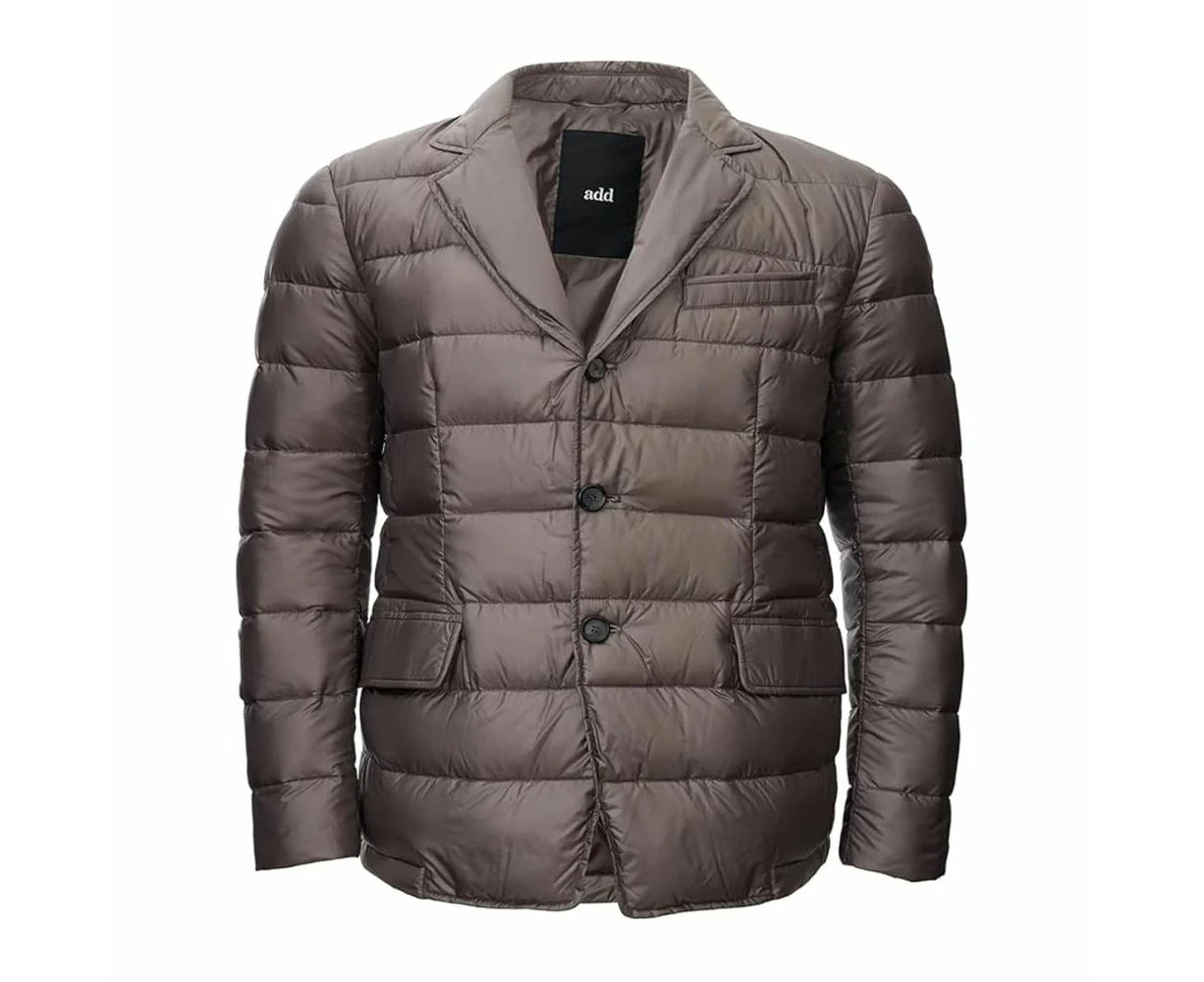 Add Elegant Dove Grey Quilted Jacket