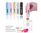 Pack of 5 5ml Perfume Atomizers Refillable, Mini Traveling Portable for Men or Women Travel or Night Out - Multi