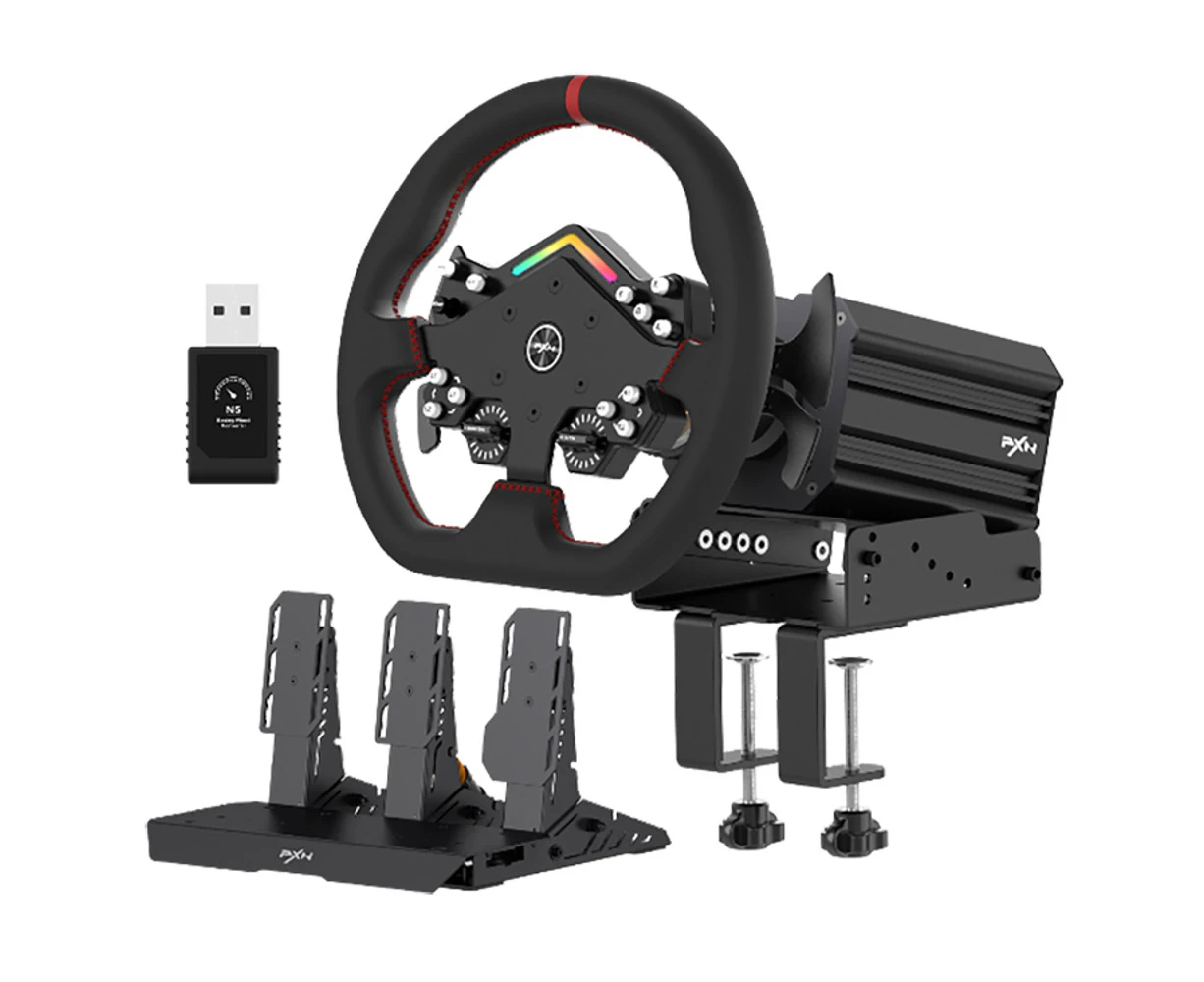 PXN V12 Lite Premium Racing Wheel Direct Drive Bundle